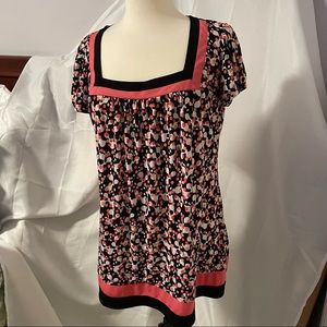 Apostrophe Scoop Neck Blouse Sz L